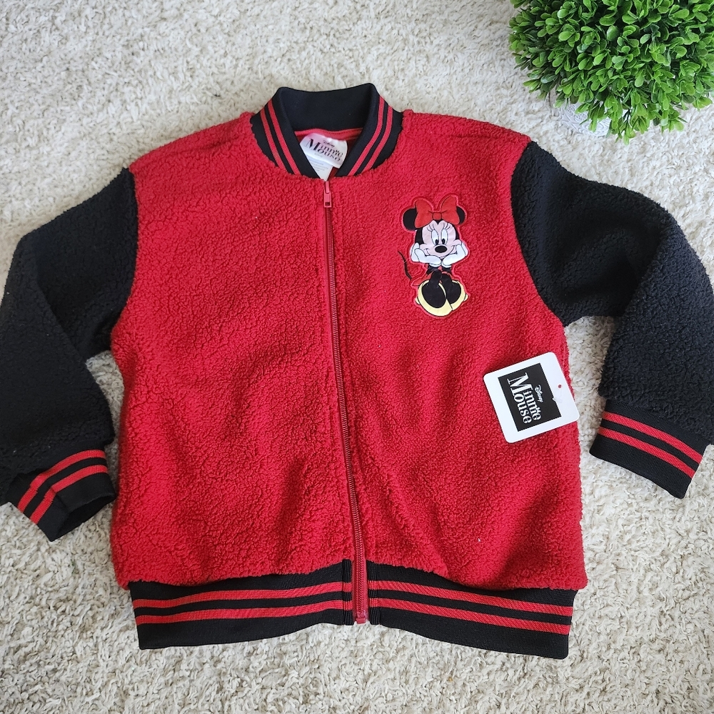 Minnie mouse girl Red Jacket size 6 New